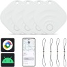 Reyke Android Tracker, Air Smart Tag Compatible avec Google Find My (Android Seulement), Traceur pour clés, Bagages, Valise, Por