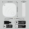 Reyke Android Tracker, Air Smart Tag Compatible avec Google Find My (Android Seulement), Traceur pour clés, Bagages, Valise, Por