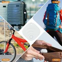 Reyke Android Tracker, Air Smart Tag Compatible avec Google Find My (Android Seulement), Traceur pour clés, Bagages, Valise, Por
