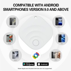Reyke Android Tracker, Air Smart Tag Compatible avec Google Find My (Android Seulement), Traceur pour clés, Bagages, Valise, Por