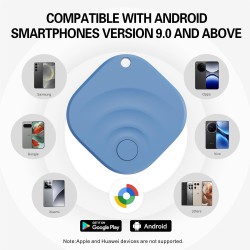 Reyke Android Tracker, Air Smart Tag Compatible avec Google Find My (Android Seulement), Traceur pour clés, Bagages, Valise, Por