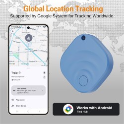 Reyke Android Tracker, Air Smart Tag Compatible avec Google Find My (Android Seulement), Traceur pour clés, Bagages, Valise, Por
