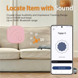 Reyke Android Tracker, Air Smart Tag Compatible avec Google Find My (Android Seulement), Traceur pour clés, Bagages, Valise, Por