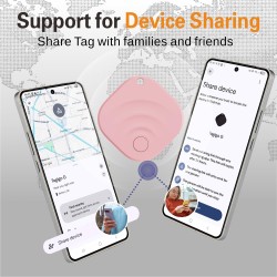 Reyke Android Tracker, Air Smart Tag Compatible avec Google Find My (Android Seulement), Traceur pour clés, Bagages, Valise, Por