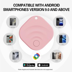 Reyke Android Tracker, Air Smart Tag Compatible avec Google Find My (Android Seulement), Traceur pour clés, Bagages, Valise, Por