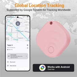 Reyke Android Tracker, Air Smart Tag Compatible avec Google Find My (Android Seulement), Traceur pour clés, Bagages, Valise, Por