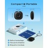 Air Smart Tag Finder Traceur, Compatible Apple « Find My » (iOS Uniquement), pour Valises/Sacs/Clés/Vélos/Cartables, Pile Amovib