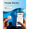 Air Smart Tag Finder Traceur, Compatible Apple « Find My » (iOS Uniquement), pour Valises/Sacs/Clés/Vélos/Cartables, Pile Amovib