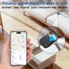 Traceur Tag Lot de 2, Localisateurs d'objets Compatible avec Apple Find My (iOS Uniquement), Batterie Remplaçable, Localisateur 