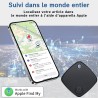Traceur Tag Lot de 2, Localisateurs d'objets Compatible avec Apple Find My (iOS Uniquement), Batterie Remplaçable, Localisateur 