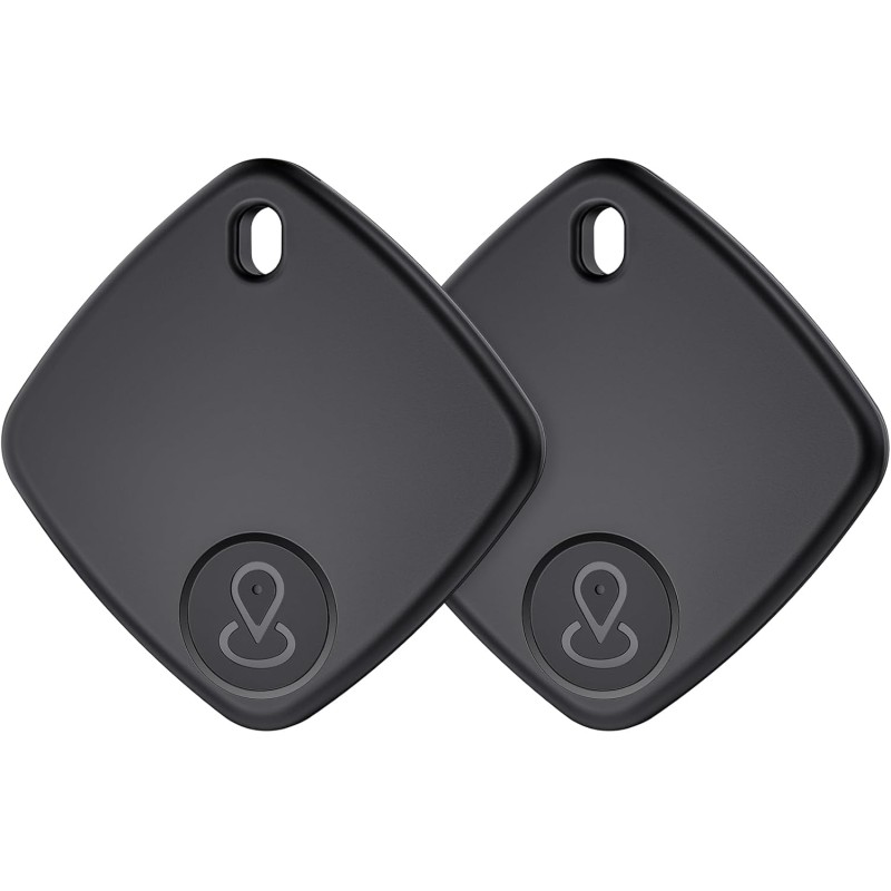 Traceur Tag Lot de 4, Localisateurs d'objets Compatible avec Apple Find My (iOS Uniquement), Batterie Remplaçable, Localisateur 
