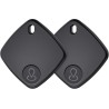 Traceur Tag Lot de 4, Localisateurs d'objets Compatible avec Apple Find My (iOS Uniquement), Batterie Remplaçable, Localisateur 