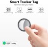 Air Tracker Tags 5 Pack Noir, Tracker de Valise Compatible avec Apple Où est ? Application (iOS Uniquement), localisateur de clé