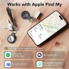 Air Tracker Tags 5 Pack Noir, Tracker de Valise Compatible avec Apple Où est ? Application (iOS Uniquement), localisateur de clé