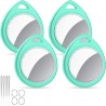 Air tags lot de 4 cyan menthe, traceur bleutooth anti-perte avec batterie remplaçable, compatible avec l’app localiser (ios), ba