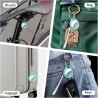 Air tags lot de 4 cyan menthe, traceur bleutooth anti-perte avec batterie remplaçable, compatible avec l’app localiser (ios), ba