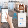 Air tags, traceur d’objets bleutooth avec pile remplaçable, 4 pack noir, compatible avec l’application localiser d’apple (ios un