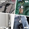Air tags, traceur d’objets bleutooth avec pile remplaçable, 4 pack noir, compatible avec l’application localiser d’apple (ios un