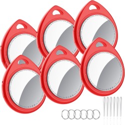 Traceur tags 6p rouge, localisateur bleutooth d'objets compatible avec l'application localiser d'apple (uniquement ios), localis
