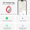 Traceur tags 6p rouge, localisateur bleutooth d'objets compatible avec l'application localiser d'apple (uniquement ios), localis