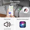 Traceur tags 6p rouge, localisateur bleutooth d'objets compatible avec l'application localiser d'apple (uniquement ios), localis