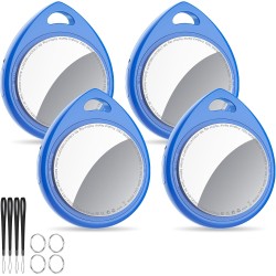 Air tags lot de 4 bleu, traceur bleutooth anti-perte avec batterie remplaçable, compatible avec l’app localiser (ios), balise in