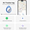 Air tags lot de 4 bleu, traceur bleutooth anti-perte avec batterie remplaçable, compatible avec l’app localiser (ios), balise in