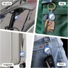 Air tags lot de 4 bleu, traceur bleutooth anti-perte avec batterie remplaçable, compatible avec l’app localiser (ios), balise in