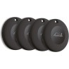 Lifemate life tag 4-pack – traceur bleutooth compatible apple ios “localiser”, traceur gps sans abonnement, alternative airtag, 