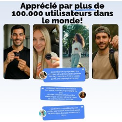 Lifemate life tag 4-pack – traceur bleutooth compatible apple ios “localiser”, traceur gps sans abonnement, alternative airtag, 