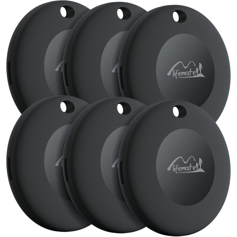 Lifemate life tag 6-pack – traceur bleutooth compatible apple ios “localiser”, traceur gps étanche ip67, longue autonomie, alter