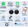 Lifemate life tag 6-pack – traceur bleutooth compatible apple ios “localiser”, traceur gps étanche ip67, longue autonomie, alter