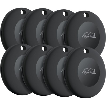 Lifemate life tag 8-pack – traceur bleutooth compatible apple ios “localiser”, traceur gps compact, alternative tags apple, étan