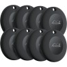 Lifemate life tag 8-pack – traceur bleutooth compatible apple ios “localiser”, traceur gps compact, alternative tags apple, étan