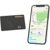 Vocolinc rechargeable wallet tracker card fin 1.6mm, air tag traceur compatible avec apple localiser app (ios uniquement), bleut