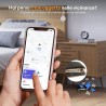 Vocolinc rechargeable wallet tracker card fin 1.6mm, air tag traceur compatible avec apple localiser app (ios uniquement), bleut