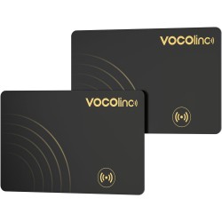 Vocolinc wallet tracker 2 pack ultra-fin 1.6mm, air tag traceur compatible avec apple localiser (ios uniquement), bleutooth loca
