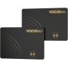 Vocolinc wallet tracker 2 pack ultra-fin 1.6mm, air tag traceur compatible avec apple localiser (ios uniquement), bleutooth loca