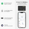 Vocolinc wallet tracker 2 pack ultra-fin 1.6mm, air tag traceur compatible avec apple localiser (ios uniquement), bleutooth loca