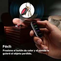 VODESON Localisateur d'objets (clés, Portefeuilles...) Porte Clés Siffleur Key Finder (4 récepteurs)