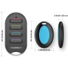 VODESON Localisateur d'objets (clés, Portefeuilles...) Porte Clés Siffleur Key Finder (4 récepteurs)