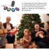VODESON Localisateur d'objets (clés, Portefeuilles...) Porte Clés Siffleur Key Finder (4 récepteurs)
