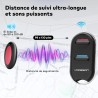 VODESON Localisateur d'objets (clés, Portefeuilles...) Porte Clés Siffleur Key Finder (2 récepteurs)