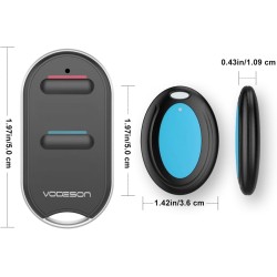 VODESON Localisateur d'objets (clés, Portefeuilles...) Porte Clés Siffleur Key Finder (2 récepteurs)