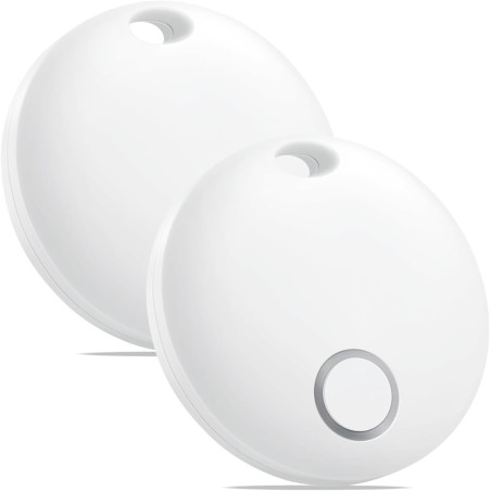 Air Tracker Tags Lot de 2 trackers intelligents fonctionnant avec l'application Find My (iOS Uniquement), traqueur de Bagages po