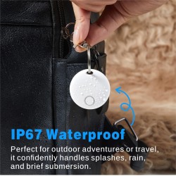 Tracker, Smart Tag Pro, Fonctionne avec Apple Find My (iOS Uniquement), localisateur d'objets pour clés, Bagages, Sac à Dos, éta