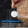 Tracker, Smart Tag Pro, Fonctionne avec Apple Find My (iOS Uniquement), localisateur d'objets pour clés, Bagages, Sac à Dos, éta