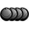 Smart air tags traceur lot de 4 noir, bleutooth tracker fonctionne avec apple localiser (ios uniquement), localisateurs d’objets