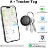 Smart air tags traceur lot de 4 noir, bleutooth tracker fonctionne avec apple localiser (ios uniquement), localisateurs d’objets