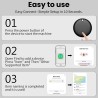 Smart air tags traceur lot de 4 noir, bleutooth tracker fonctionne avec apple localiser (ios uniquement), localisateurs d’objets